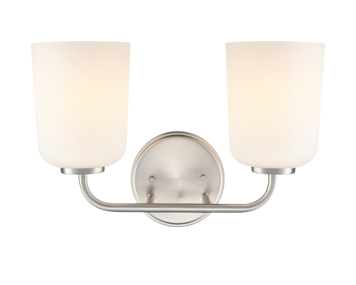 14'' Laphia Brushed Nickel 2 Light Bath Vanity