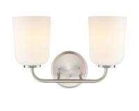 14'' Laphia Brushed Nickel 2 Light Bath Vanity