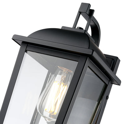 7'' Houston Powder Coated Black 1 Light Lantern