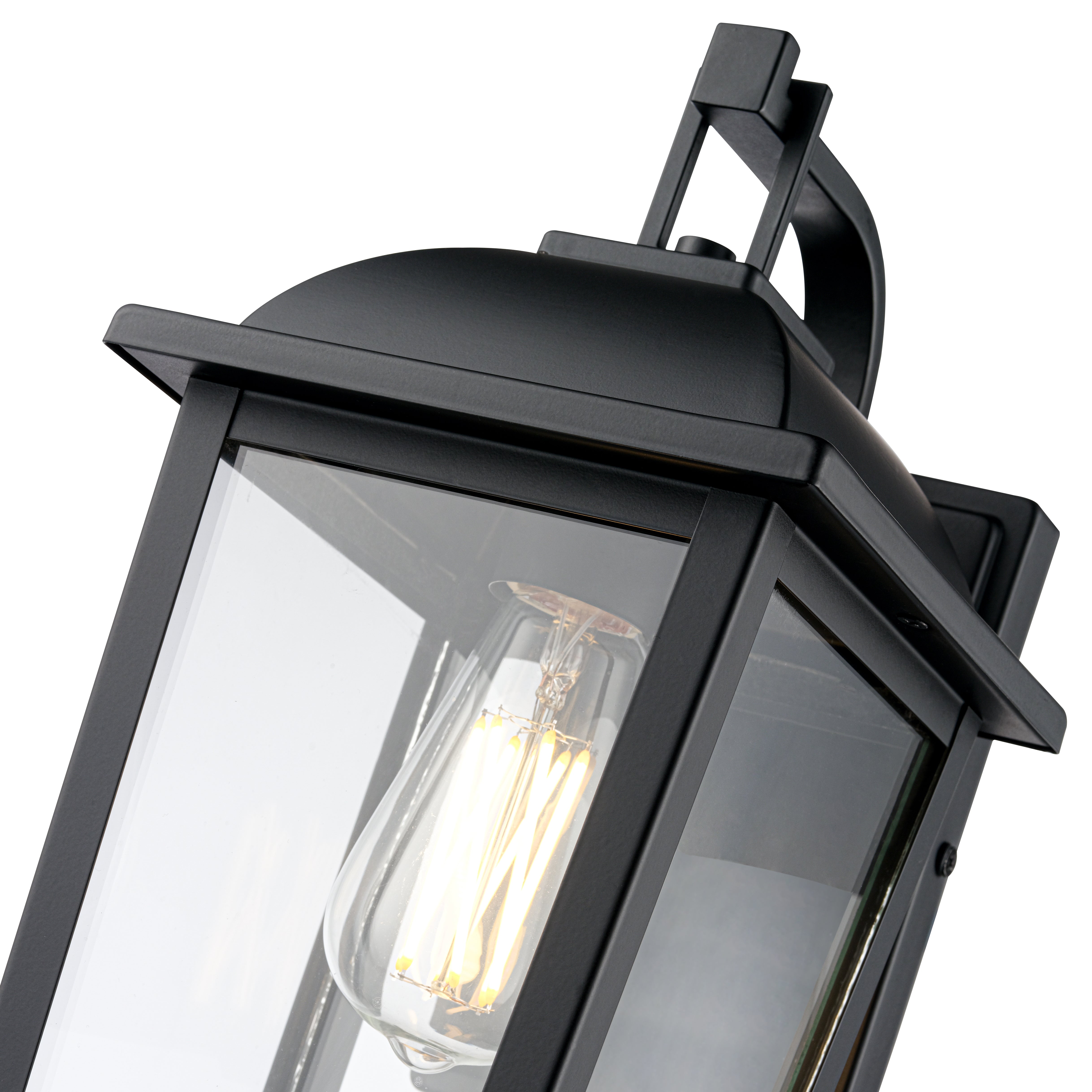 7'' Houston Powder Coated Black 1 Light Lantern