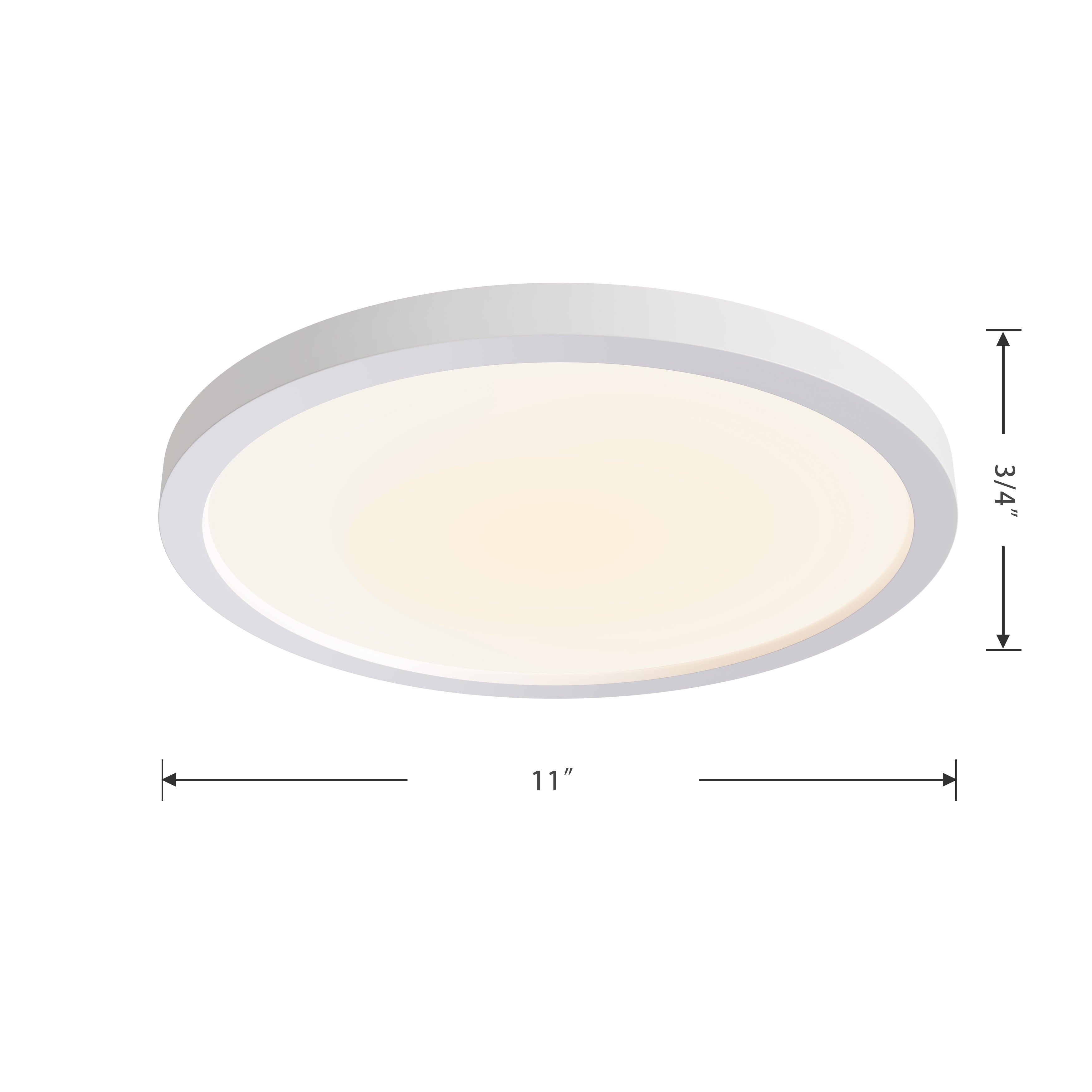 11-inch White Wall Light