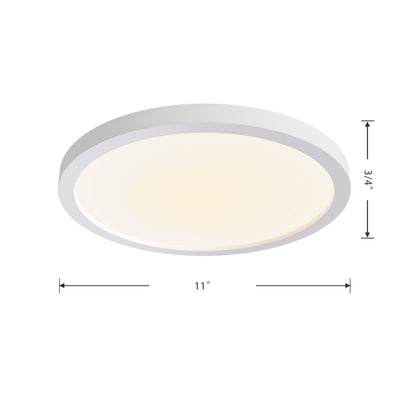 11-inch White Wall Light