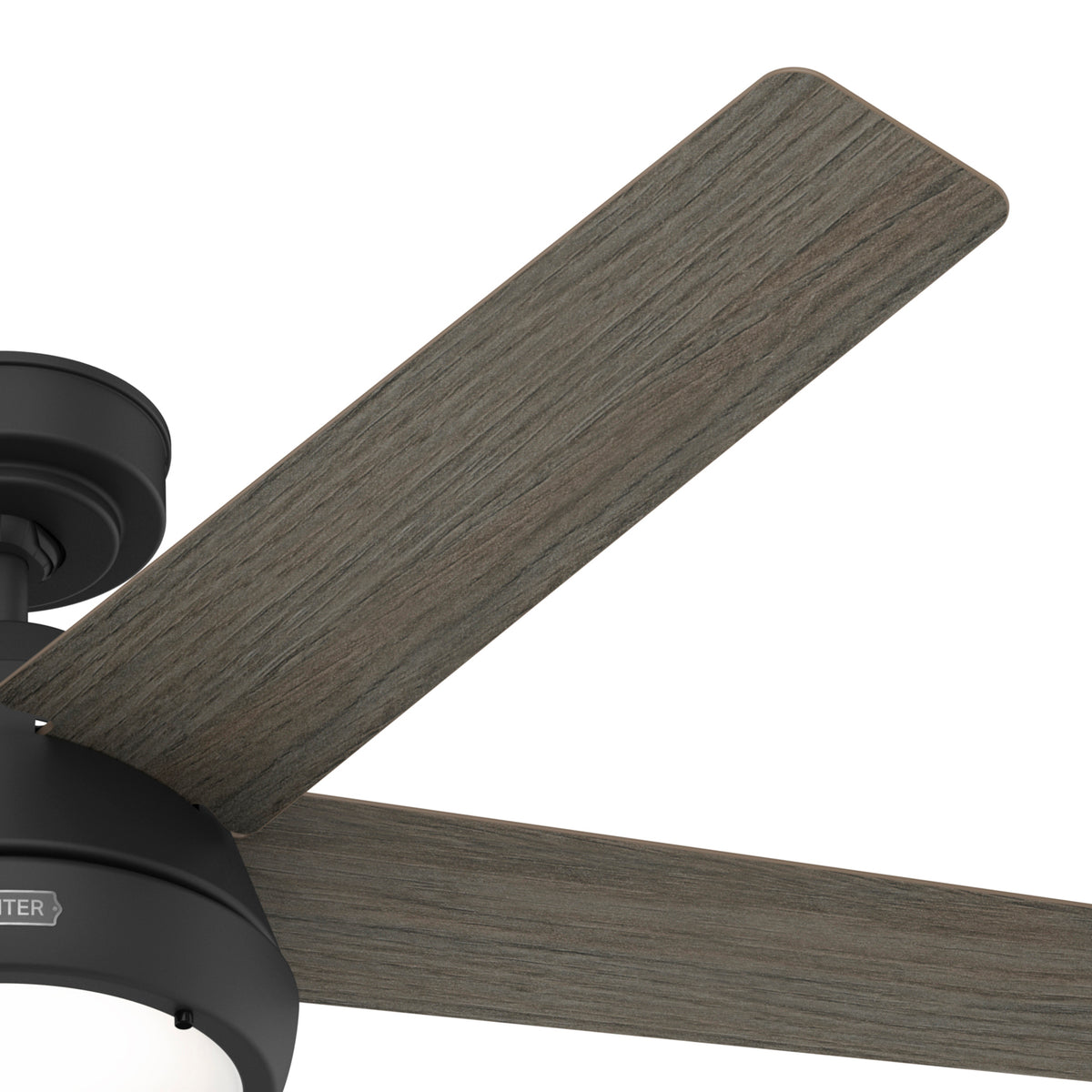 52 inch Burroughs Matte Black Ceiling Fan with LED Light Kit and Handheld Remote