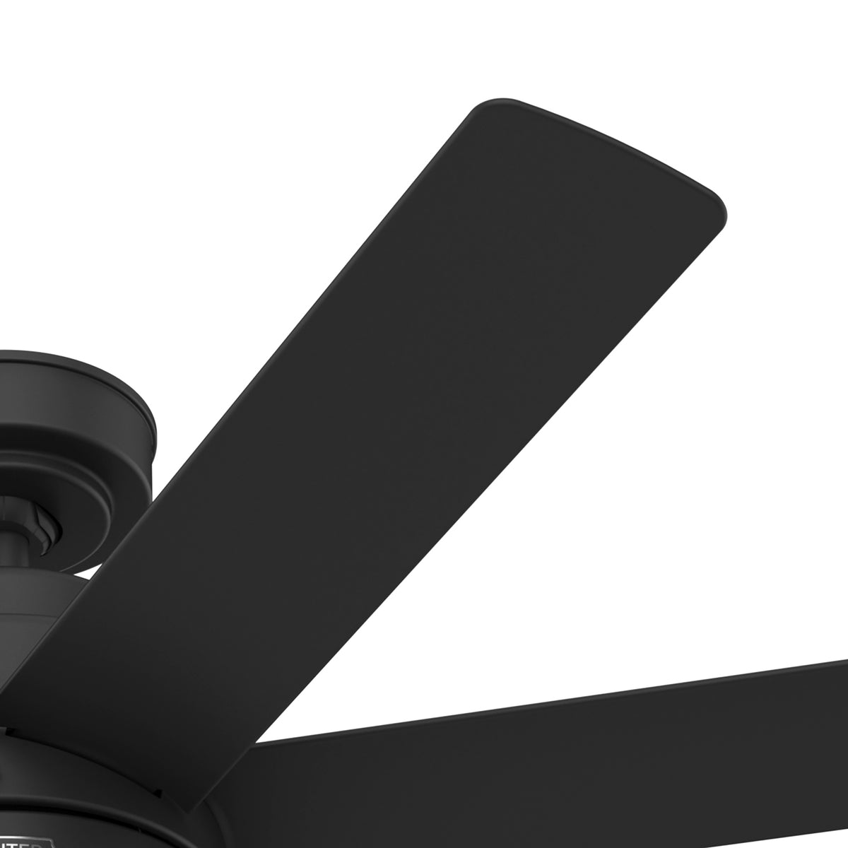 52 inch Brazos ENERGY STAR® Matte Black Damp Rated Ceiling Fan with LED Light Kit and Handheld Remote