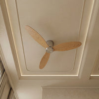 52 Inch DC Chrome Fan in Brushed Chrome with Teak Blades