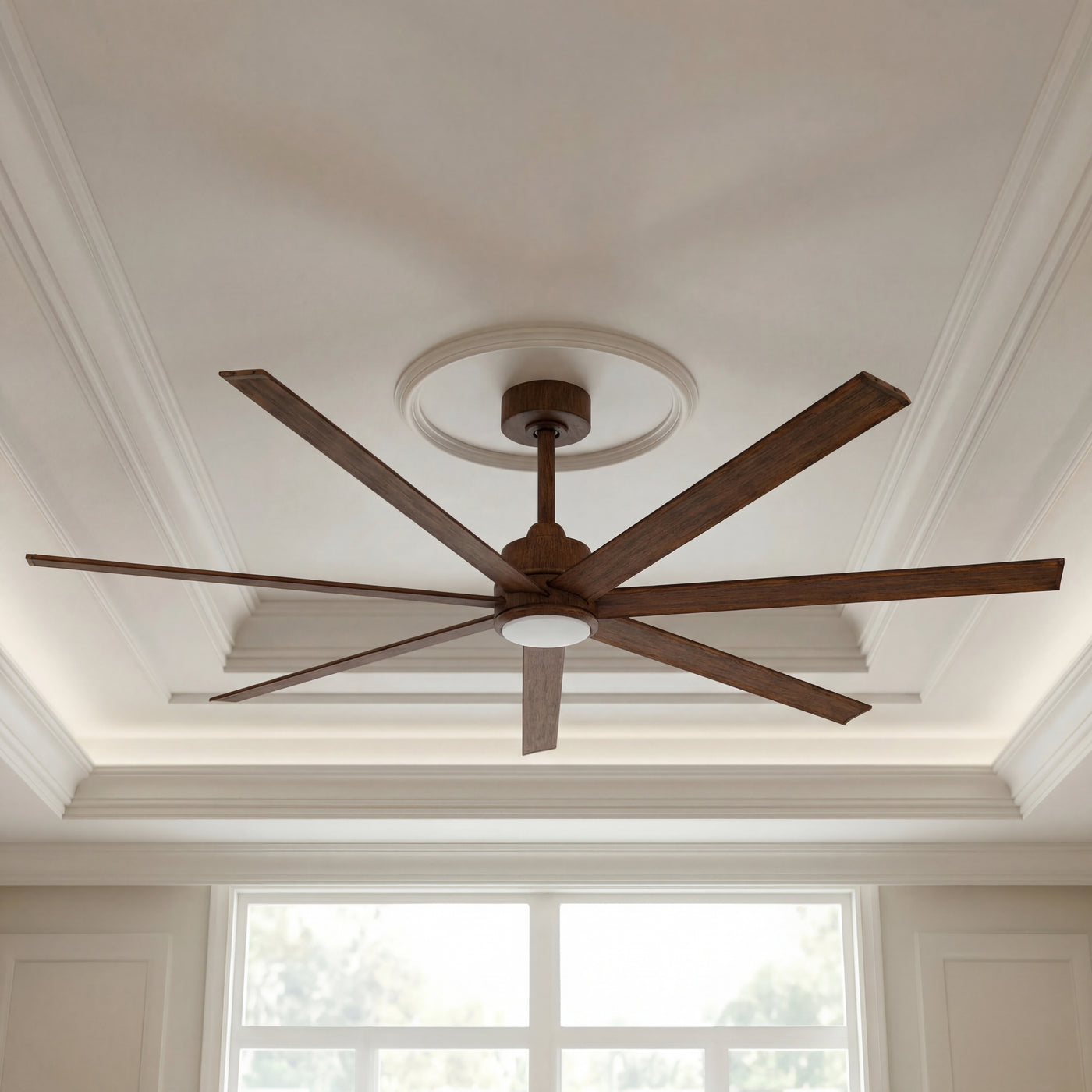 Atlanta 72 Inch DC Fan with LED Light Koa Finish with Remote