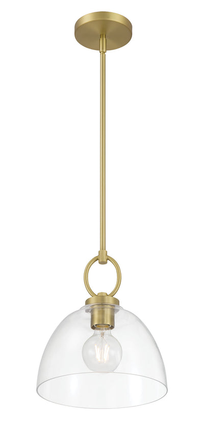 11.5'' Velto Vintage Brass 1 Light Pendant