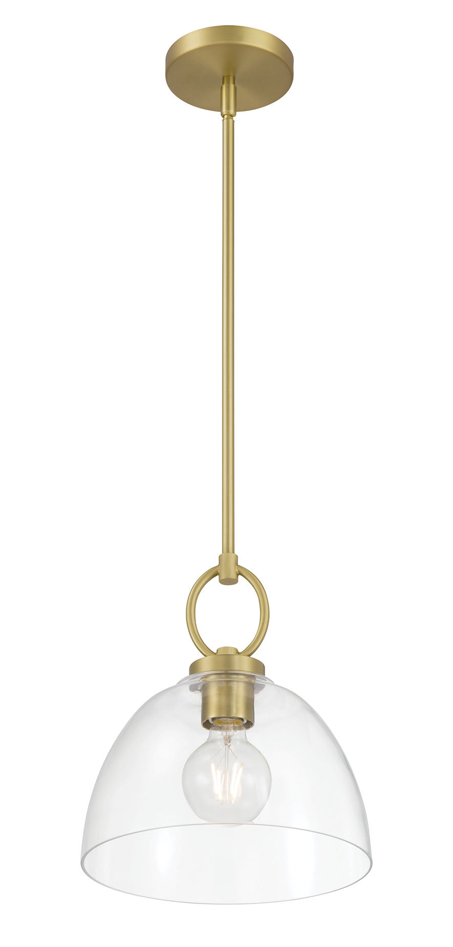 11.5'' Velto Vintage Brass 1 Light Pendant