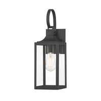 5.25'' Halston Powder Coated Black 1 Light Lantern