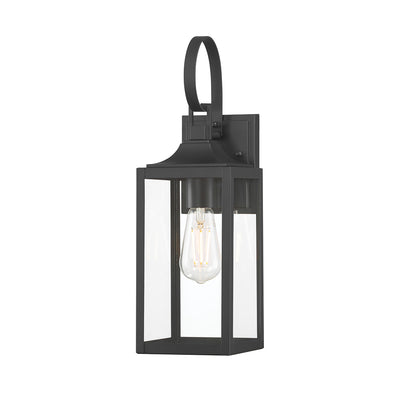 5.25'' Halston Powder Coated Black 1 Light Lantern