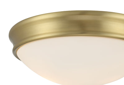 4.25'' Baumann Vintage Brass 2 Light Flush Mount
