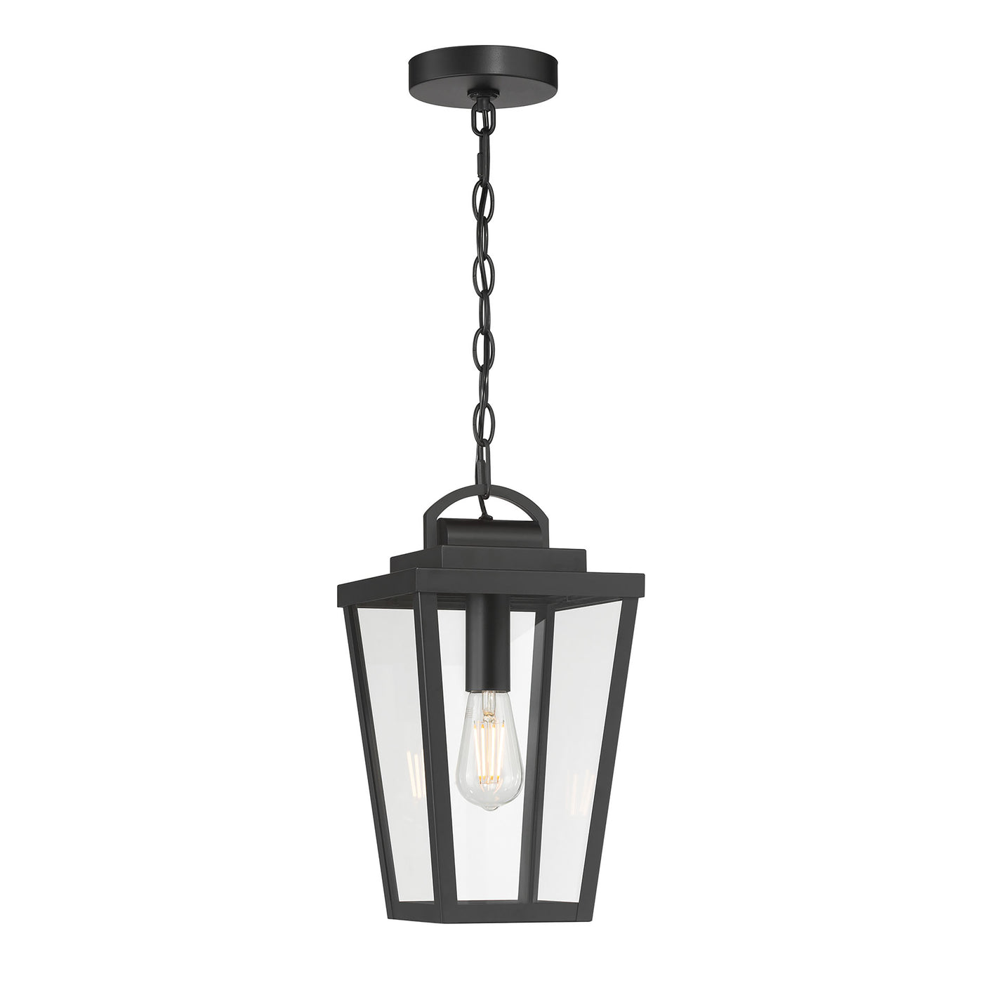 14.5'' Brenwick Powder Coated Black 1 Light Hanging Pendant