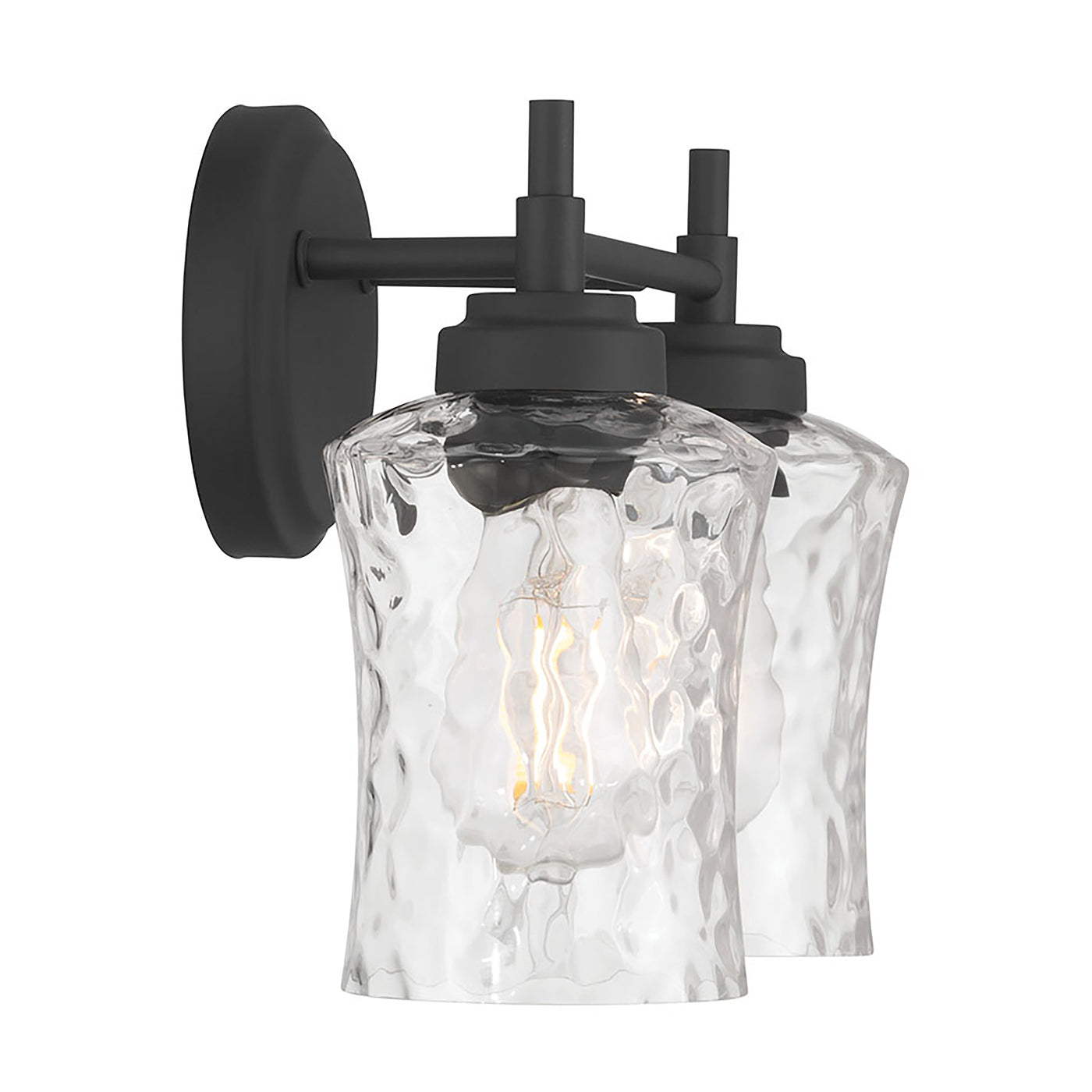 12.75'' Clarvyn Matte Black 2 Light Bath Vanity