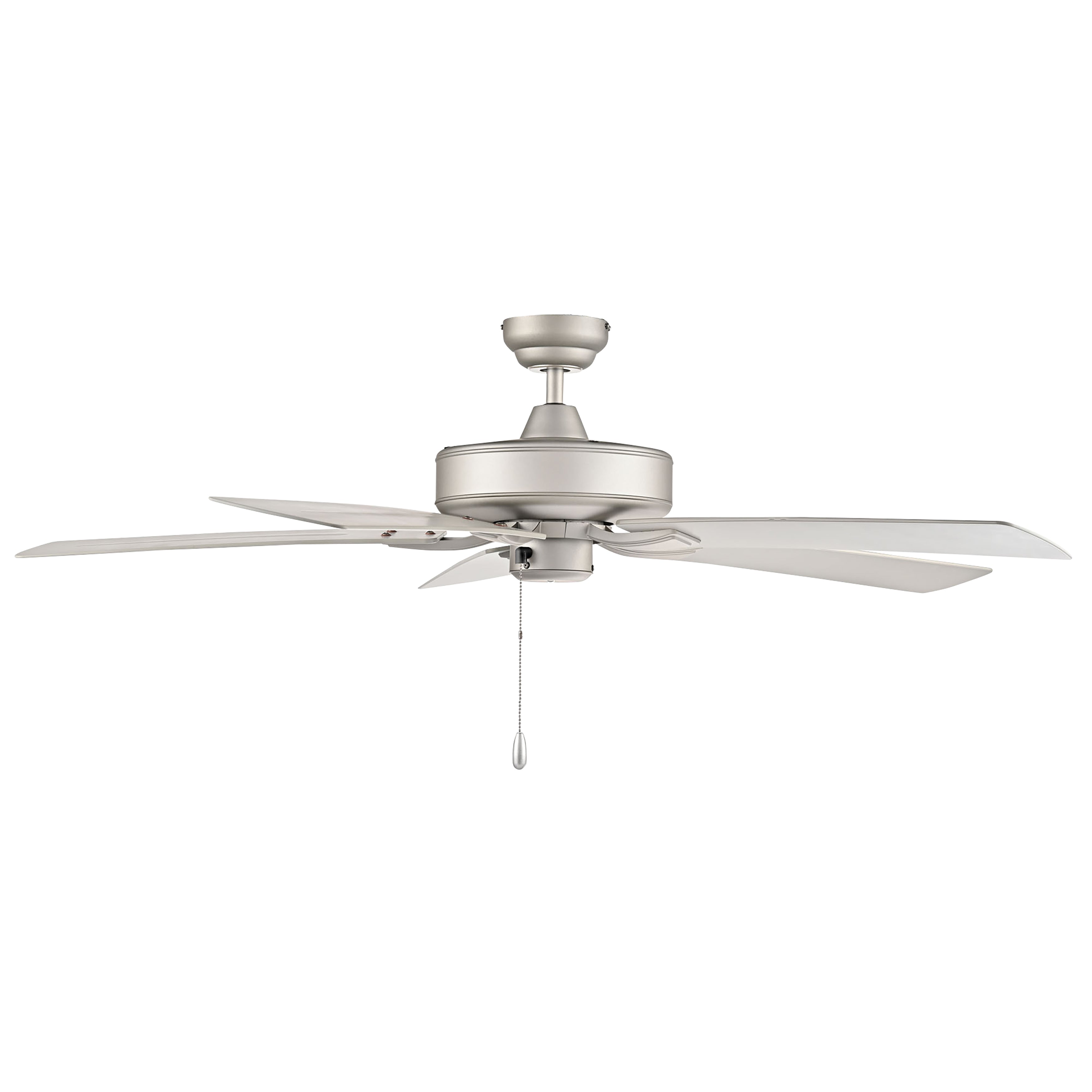 52 Inch Velbreeze AC Brushed Pewter Outdoor Ceiling Fan 5-Blade