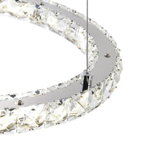 Ring Integrated LED 3 Ring 16in Chrome Chandelier