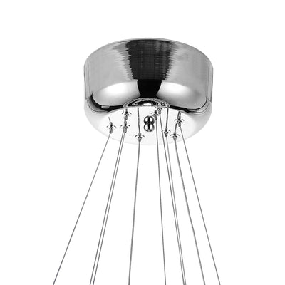 Ring Integrated LED 3 Ring 16in Chrome Chandelier