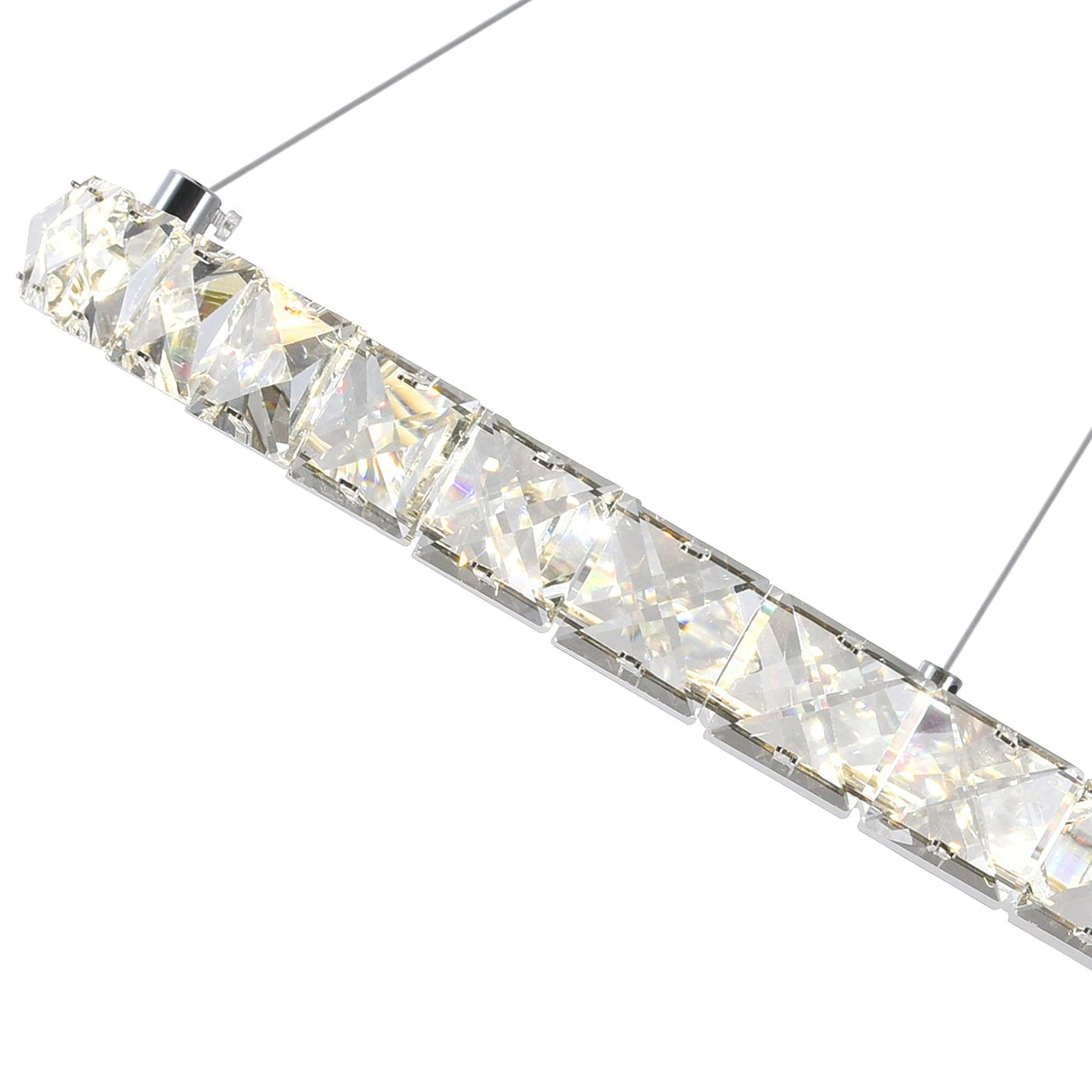 Ring Integrated LED 3 Ring 16in Chrome Chandelier