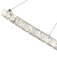 Ring Integrated LED 3 Ring 16in Chrome Chandelier