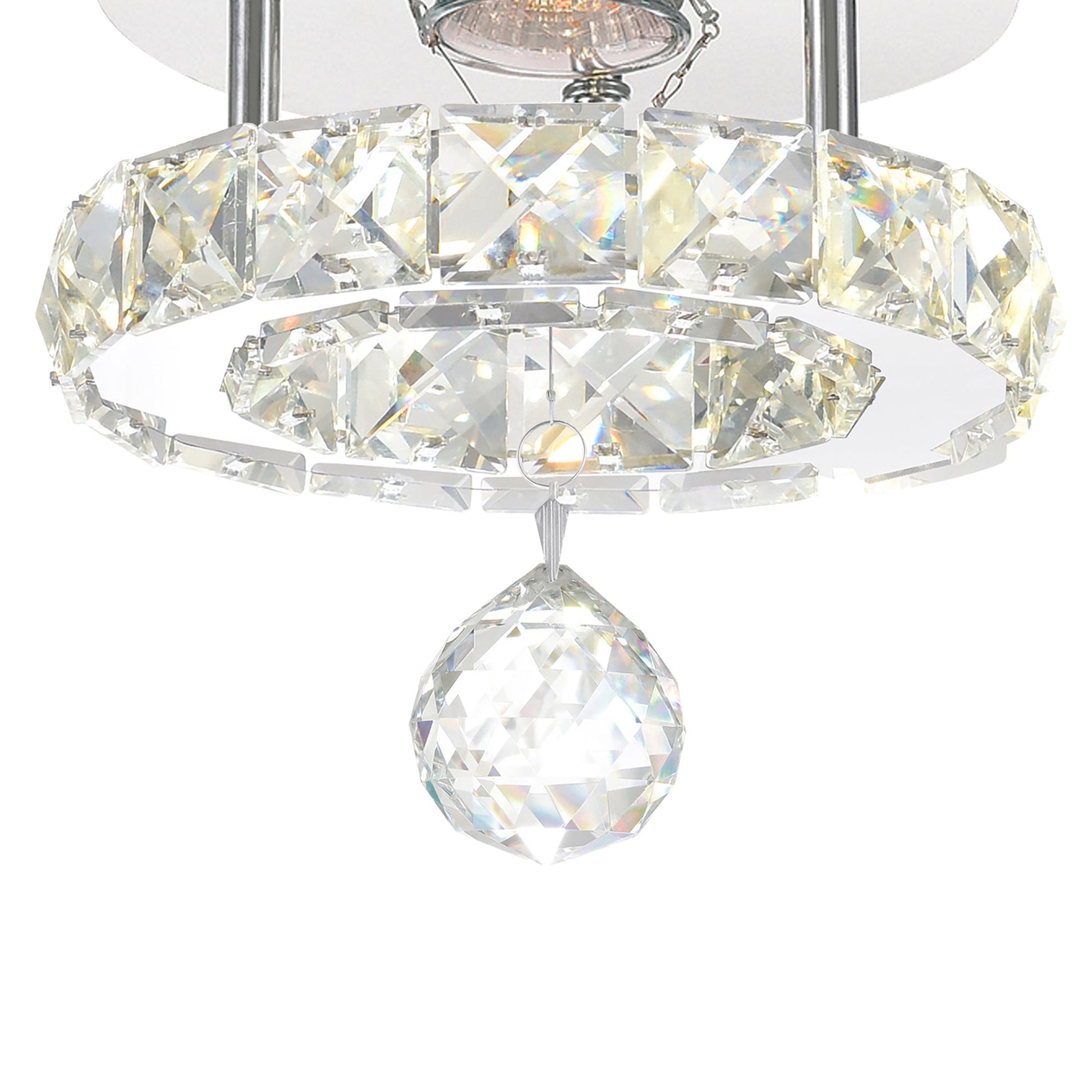 Ring Integrated LED Chrome Flush Mount