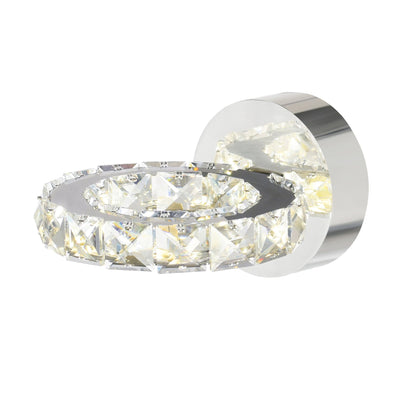 Ring Integrated LED Chrome Wall Sconce