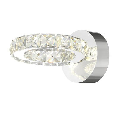 Ring Integrated LED Chrome Wall Sconce