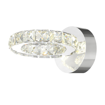 Ring Integrated LED Chrome Wall Sconce