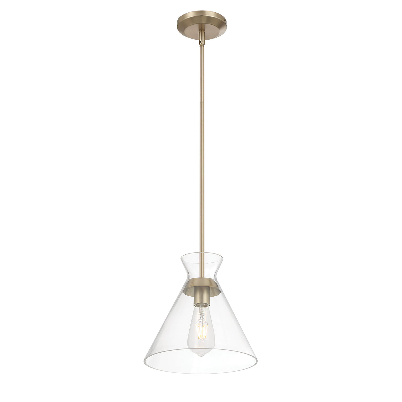 9.75'' Amarella Modern Gold 1 Light Pendant