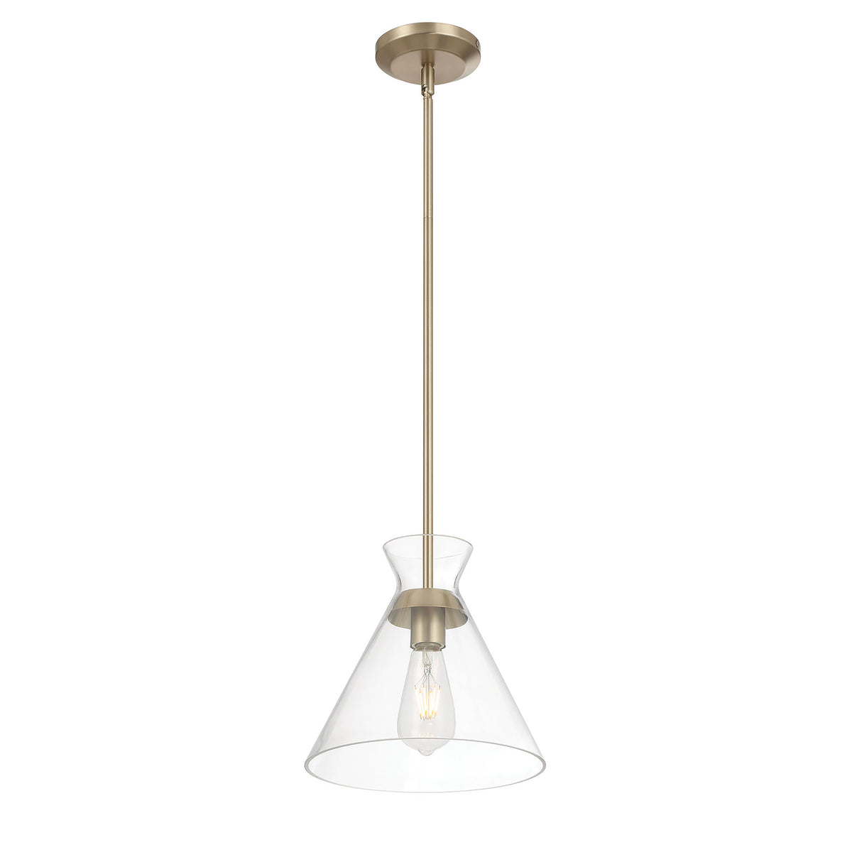 9.75'' Amarella Modern Gold 1 Light Pendant