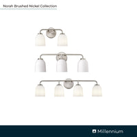 22.75'' Norah Brushed Nickel 3 Light Bath Vanity