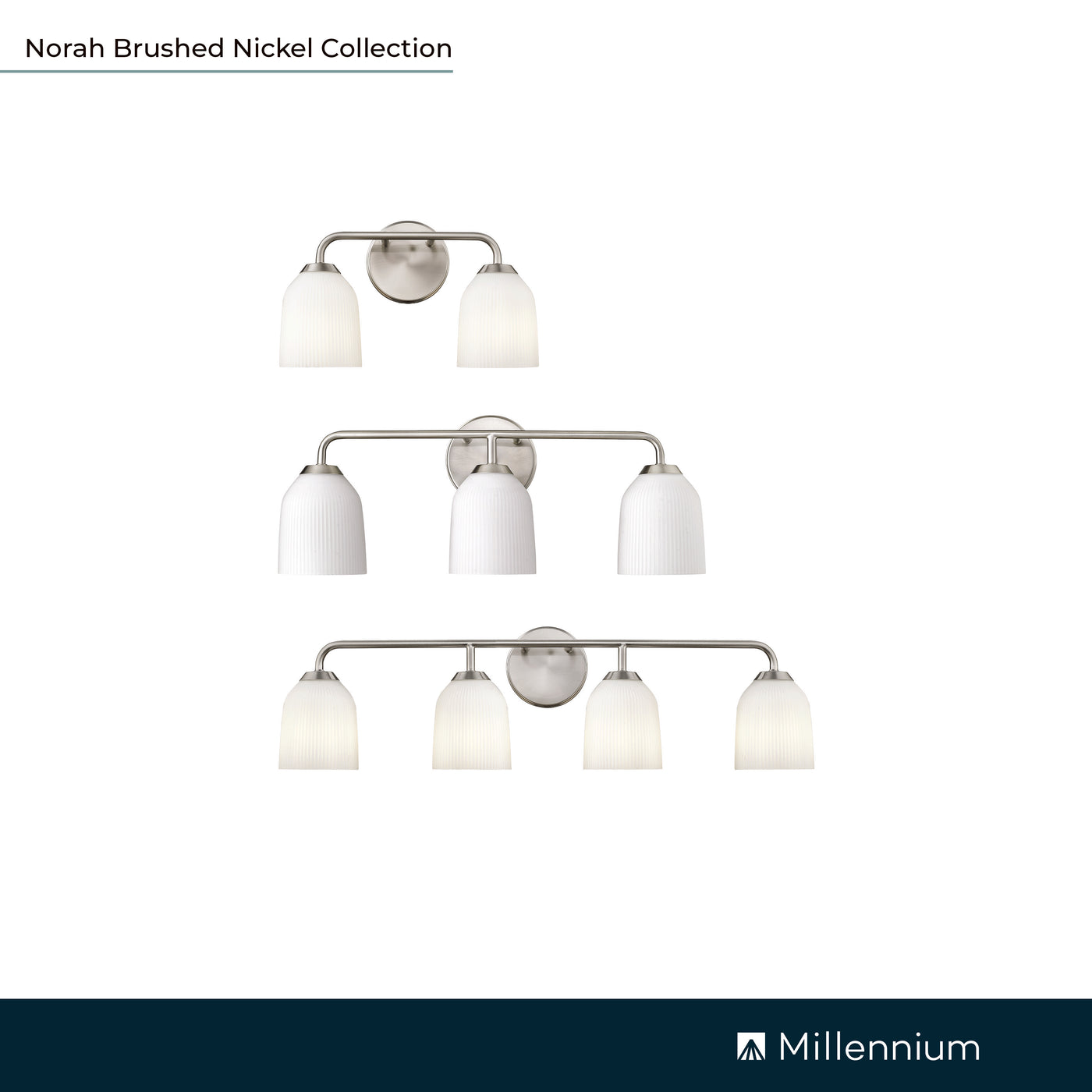 32'' Norah Brushed Nickel 4 Light Bath Vanity