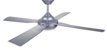 52 Inch 1 Light LED Silver Ceiling Fan with Remote