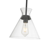 9.75'' Amarella Matte Black 1 Light Pendant