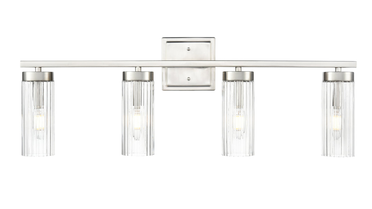 29.75'' Iversen Brushed Nickel 4 Light Bath Vanity