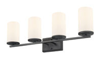 27.75'' Verlana Matte Black 4 Light Bath Vanity