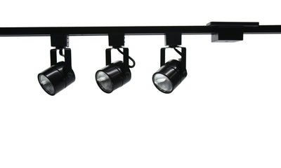 4-foot Black Track Lighting Kit