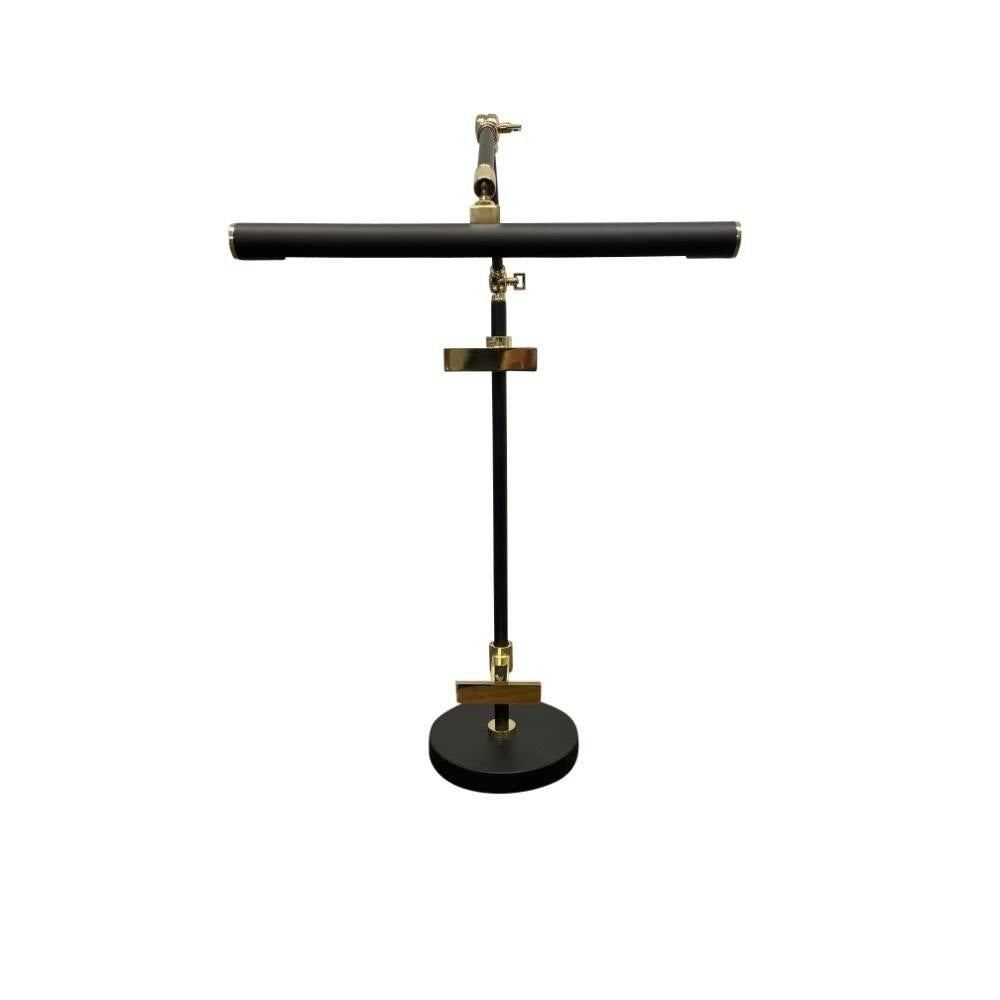 32-inch River North Black Polished Brass Task Lamp