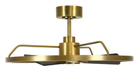 28 Inch 1 Light LED DC Black Fan in Antique Bronze with Remote