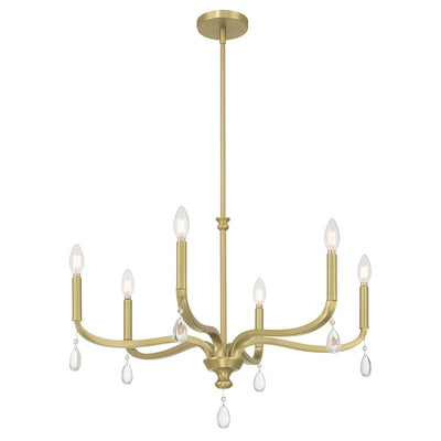 19.75'' Viremont Vintage Brass 6 Light Chandelier