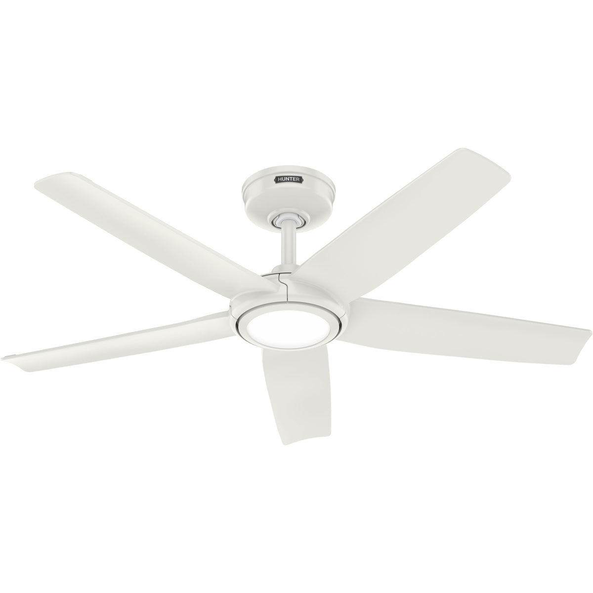 44 inch Zentech Wi-Fi ENERGY STAR® Fresh White LED Damp Rated Ceiling Fan Handheld Remote
