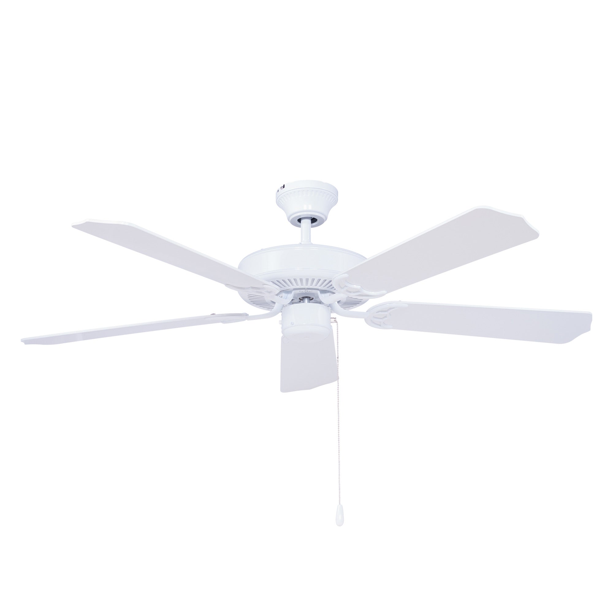 52 Inch Royal Star AC White Indoor Ceiling Fan 5-Blade Reversible