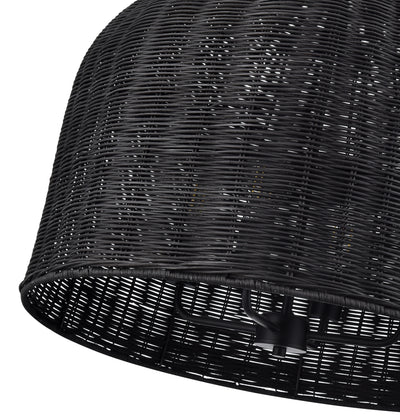 22.5'' Elise Matte Black 4 Light Pendant