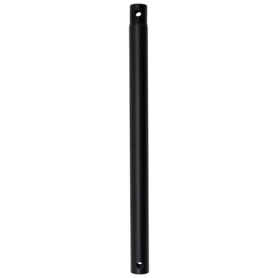 24-inch Matte Black Fan Downrod with 120V Input