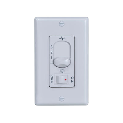 3 Speed Wall Controls White Indoor Ceiling Fan