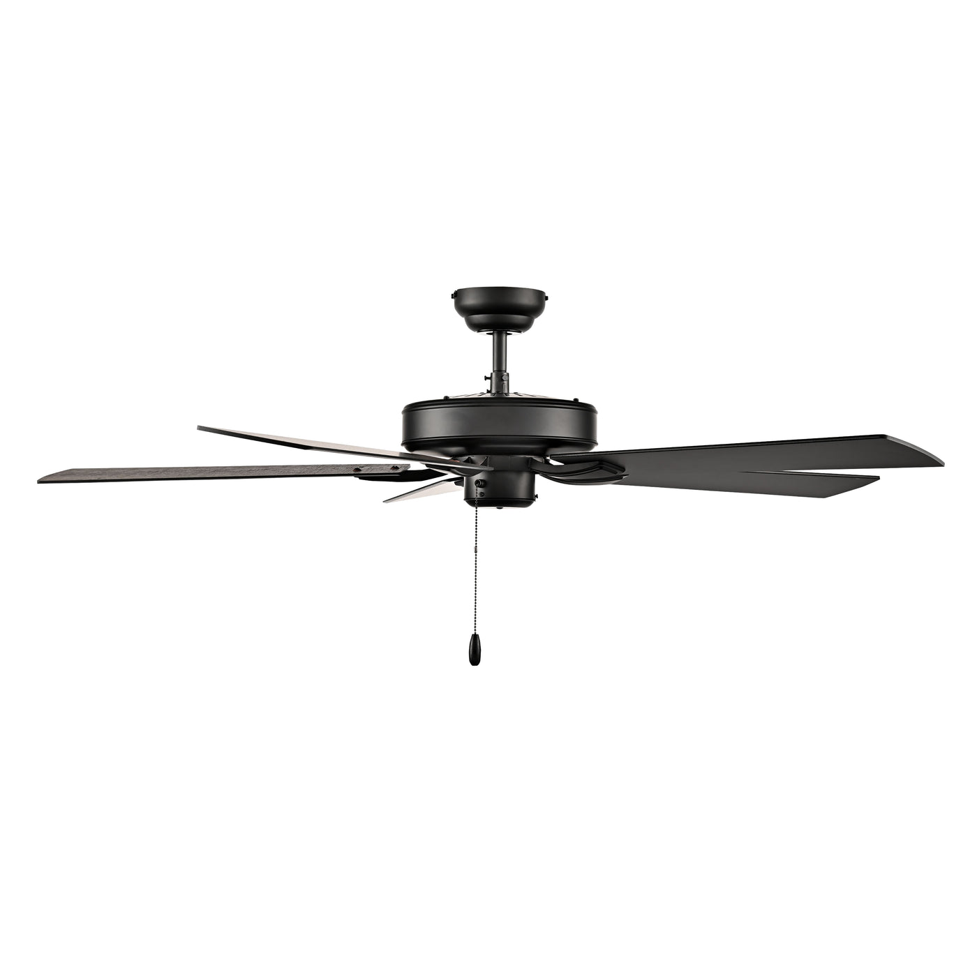52 Inch Brisden AC Matte Black Indoor Ceiling Fan 5-Blade Reversible