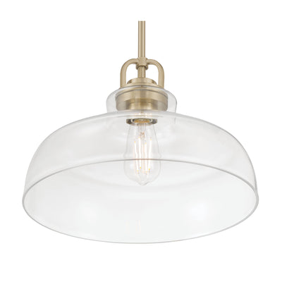 10'' Clarien Modern Gold 1 Light Pendant