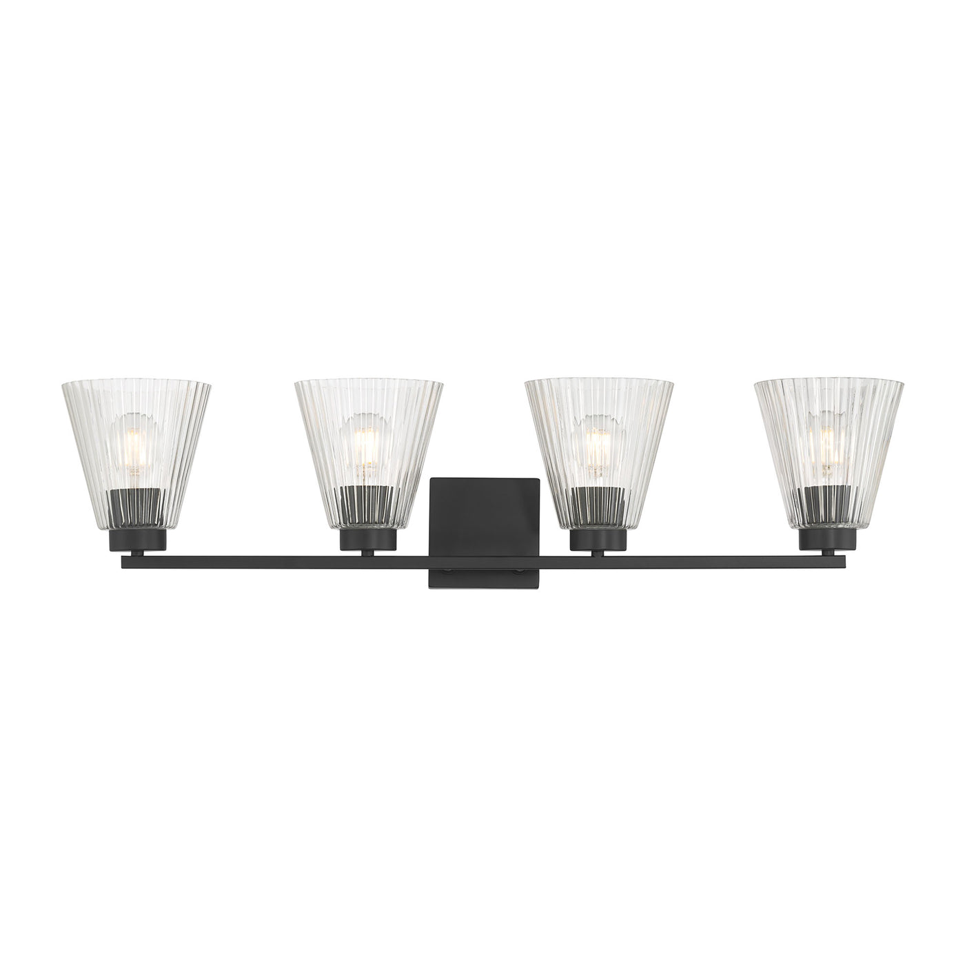 31.75'' Riville Matte Black 4 Light Bath Vanity