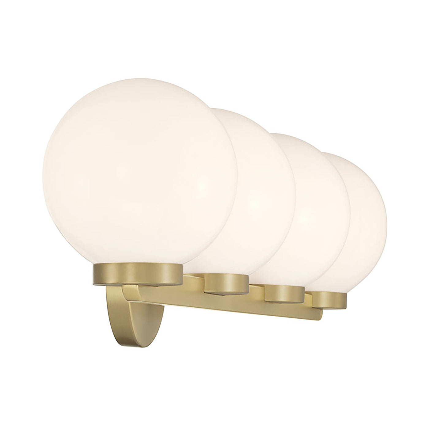 30.25'' Ardeva Vintage Brass 4 Light Bath Vanity