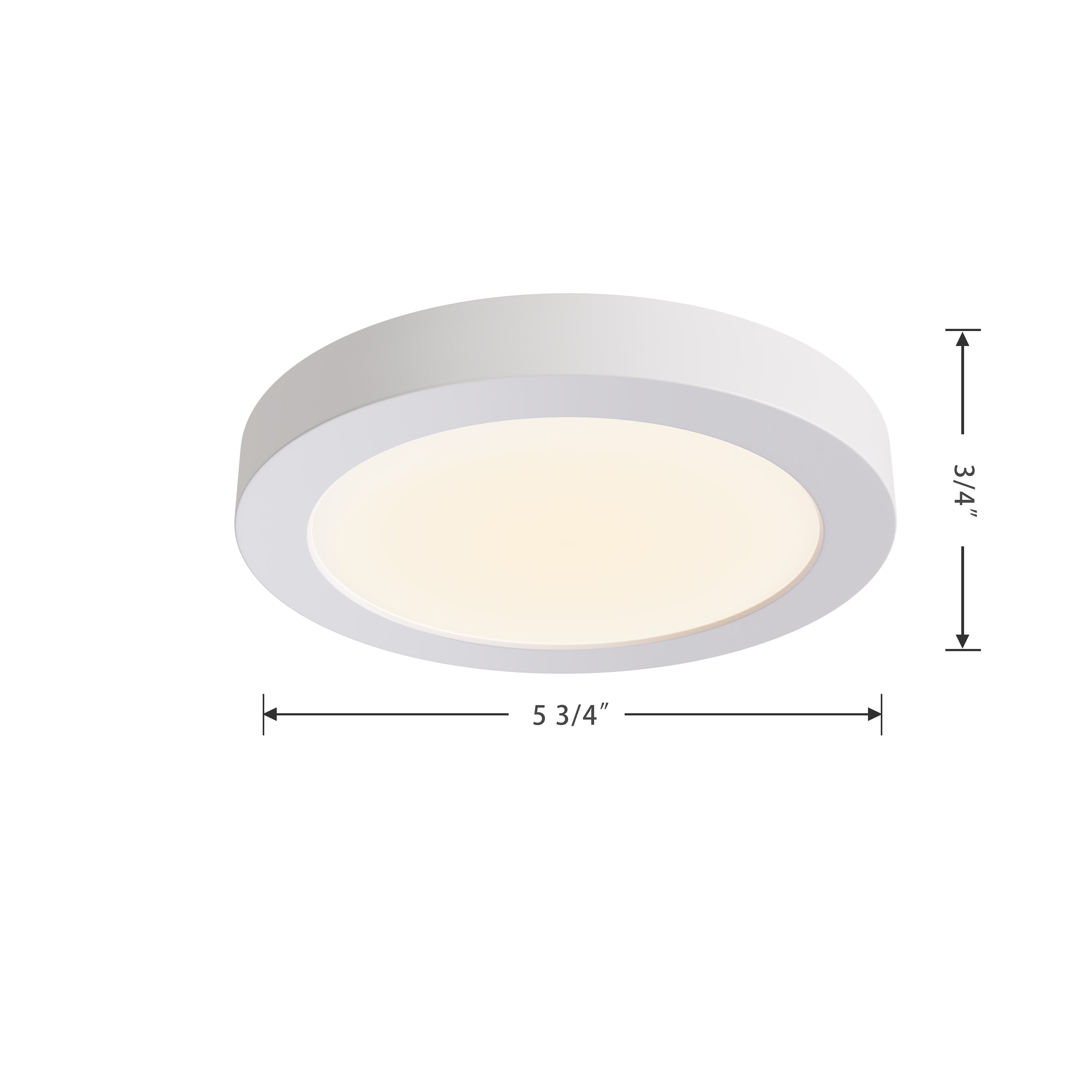 5-inch White Wall Light with 5-CCT Selectable White