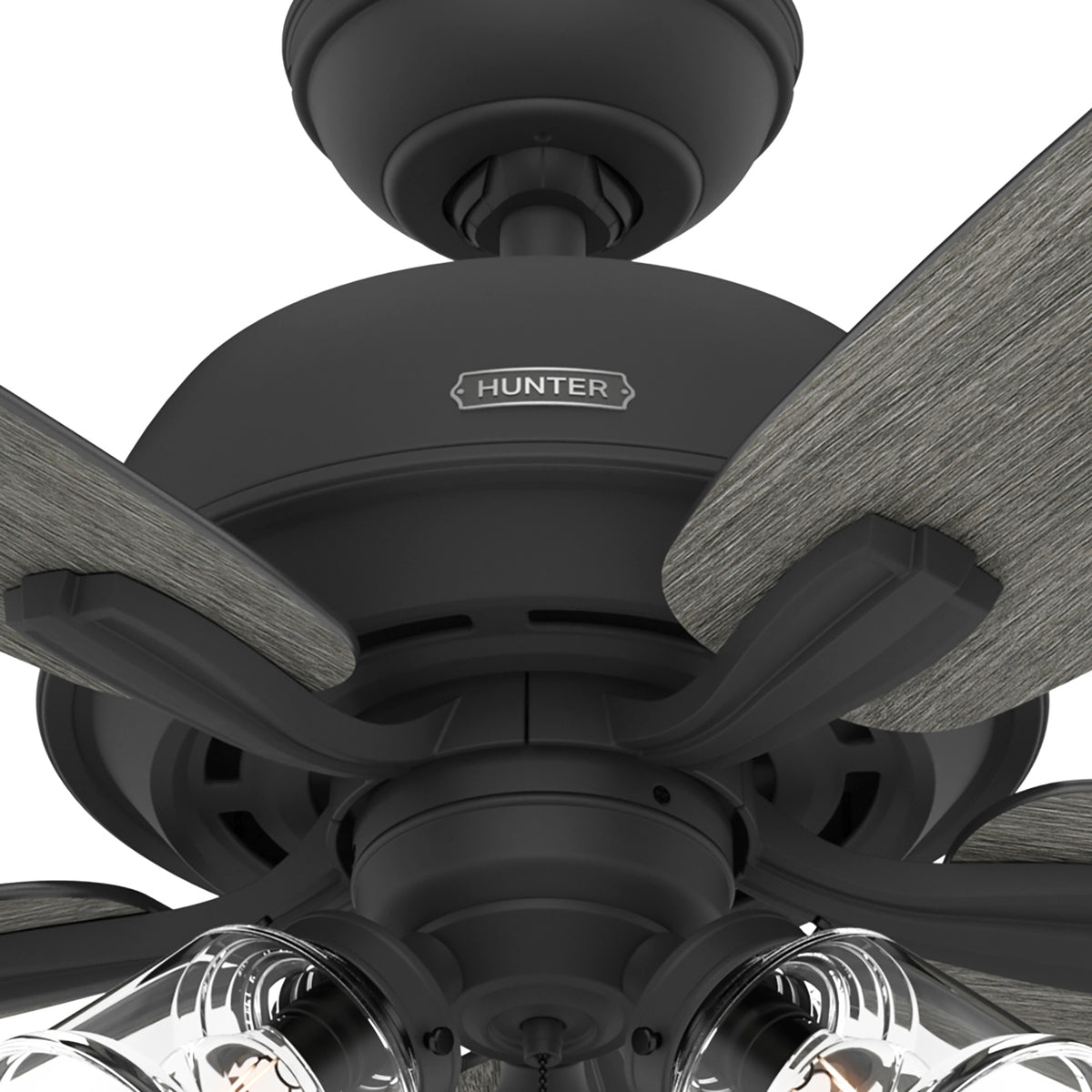 60 inch Dondra ENERGY STAR® Matte Black Ceiling Fan with LED Light Kit and Pull Chain