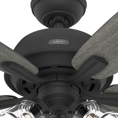 60 inch Dondra ENERGY STAR® Matte Black Ceiling Fan with LED Light Kit and Pull Chain